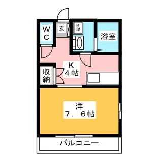 ソワサントUCHIDA【1階】の間取り