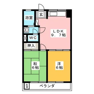 明和コーポ【1階】の間取り