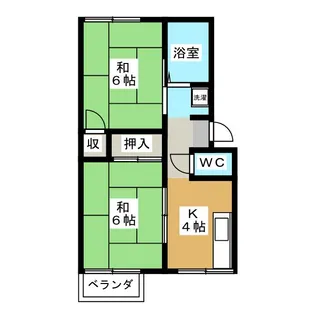 コーポ福村【2階】の間取り