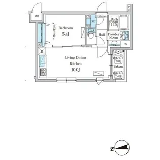 デュオフラッツ千歳船橋【2階】の間取り