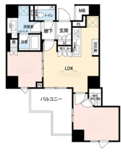 ザ・パークハウス早稲田【5階】の間取り