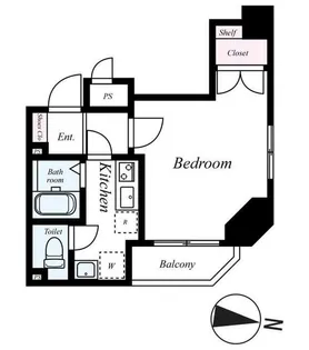 スカイコート日本橋第5【7階】の間取り