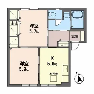 ドリム・サーキ1【1階】の間取り