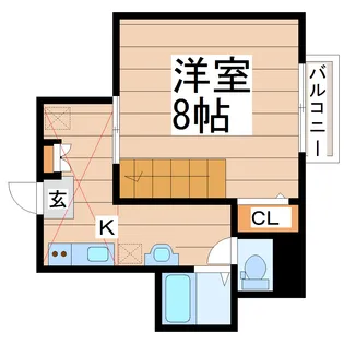 フェリーチェ中江【1階】の間取り