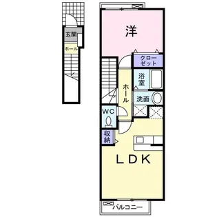 エアリー コートI【2階】の間取り