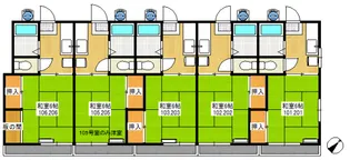 内田ハイム【1階】の間取り