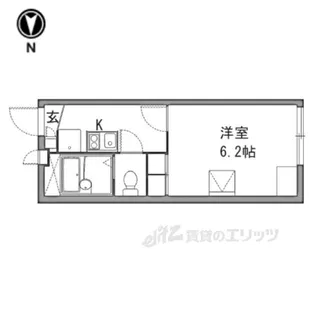 レオパレスヒカリ【2階】の間取り