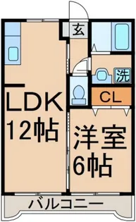 ジュネス 石川【2階】の間取り