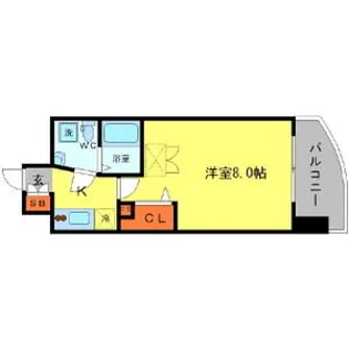 AFFLUENCE難波【9階】の間取り