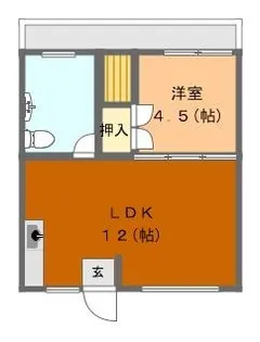 クオリティハイム朝【1階】の間取り