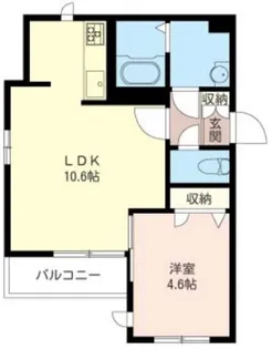 メゾン・ブランシュ【1階】の間取り