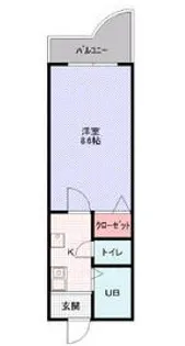 プロスパー野崎【4階】の間取り