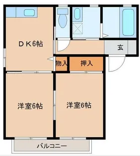 ヴィラカメリア【1階】の間取り