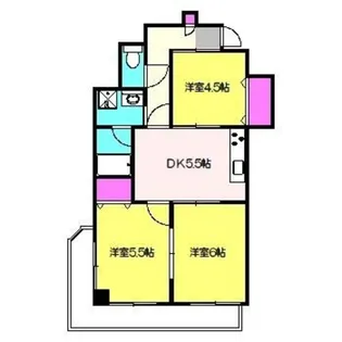 ディア・アルテ【1階】の間取り