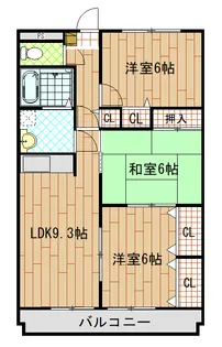 アンフィニボヌール【2階】の間取り