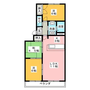 ビレッジ挙母【2階】の間取り