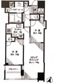 大崎ウェストシティタワーズ W棟【17階】の間取り