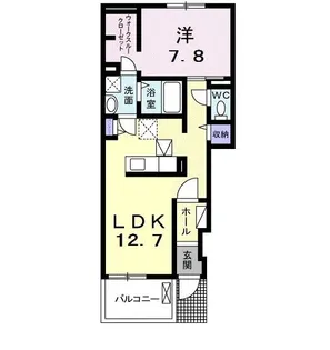 ラ・ルーチェ【1階】の間取り