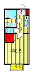 ノーベルパーク 17【1階】の間取り