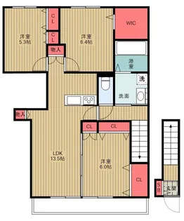 CASA BIANCA西船橋 C棟【2階】の間取り