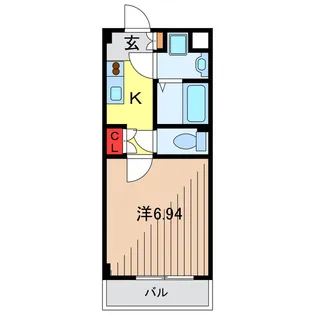 M`s六町【3階】の間取り