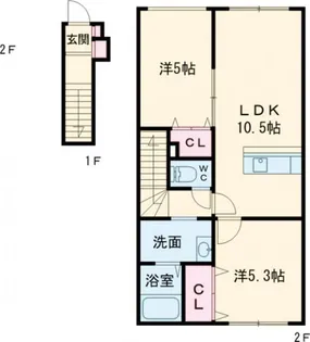 SERENA A【2階】の間取り