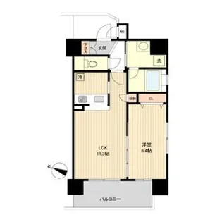 ノーブルプレイス北四番丁【6階】の間取り