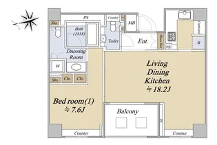 パークハウス三番町【3階】の間取り