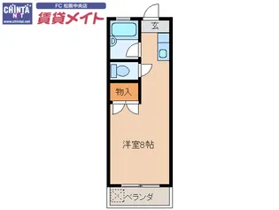 フローラルIIIA棟【3階】の間取り