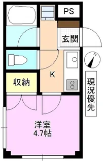 本町セブンマンション【2階】の間取り