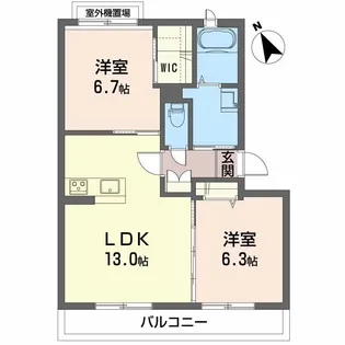 シャーメゾン スマイル【2階】の間取り