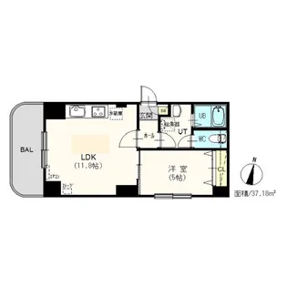 アズーリガーデン128【4階】の間取り