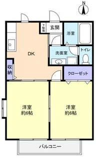 スウィートベジルI【2階】の間取り