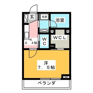 セント ホルン【1階】の間取り