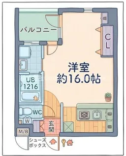 グランデージ新大阪【3階】の間取り