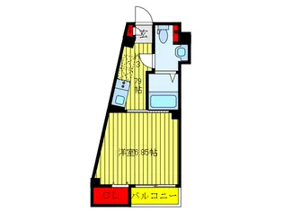 ウエストヒルズ王子【4階】の間取り