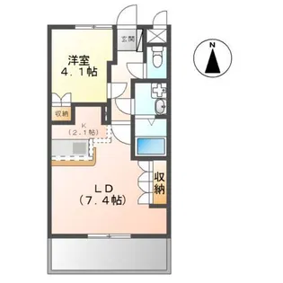クランテプラース(clarte.place)【1階】の間取り