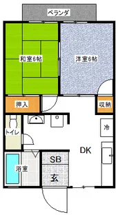 シルクタウン富岡 A棟【2階】の間取り