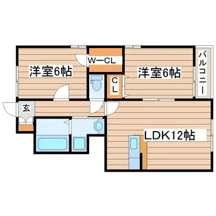 フィオーレ【1階】の間取り