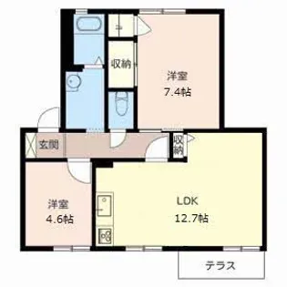 エスペランサ【1階】の間取り