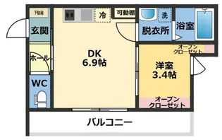 メゾン・ドゥ・アッシュ市川II【3階】の間取り