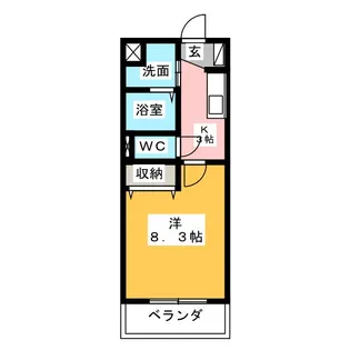 N’sマンション【3階】の間取り