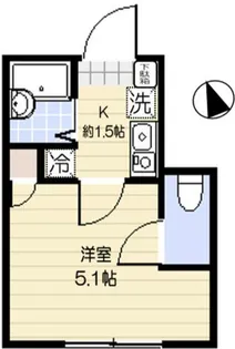 スーペリアージュ東大井【1階】の間取り