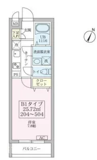 リブレスト篠崎【4階】の間取り