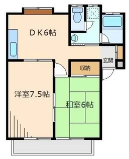 ハイム朝倉【2階】の間取り