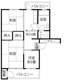 久留米下里【5階】の間取り
