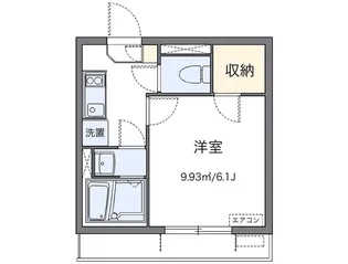 レオネクストラフェリア【1階】の間取り