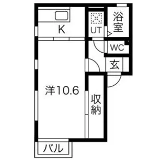 クライネブルーメ【1階】の間取り
