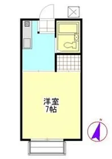 メゾンウエスト【1階】の間取り