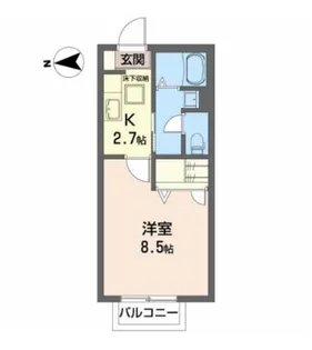 ヴィラ シャルマン【1階】の間取り